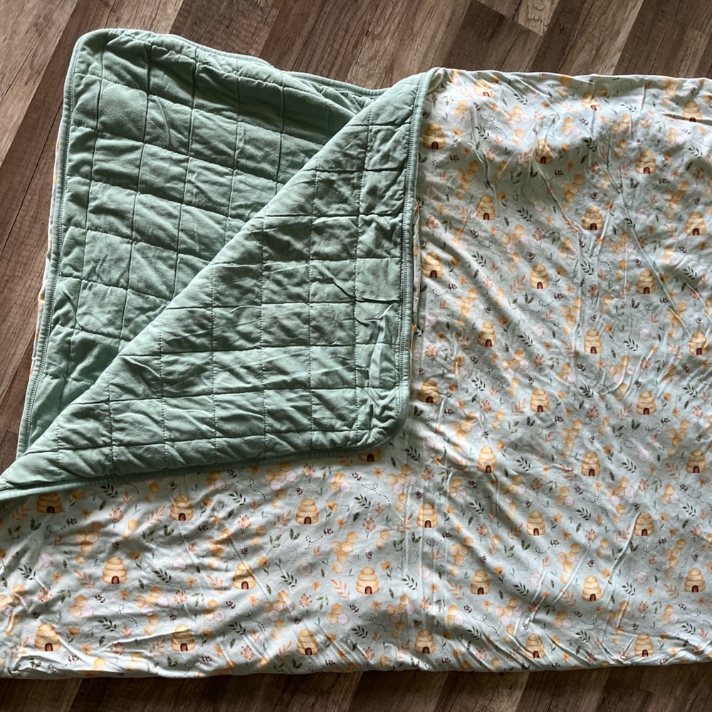 Sleepy sloth toddler blanket